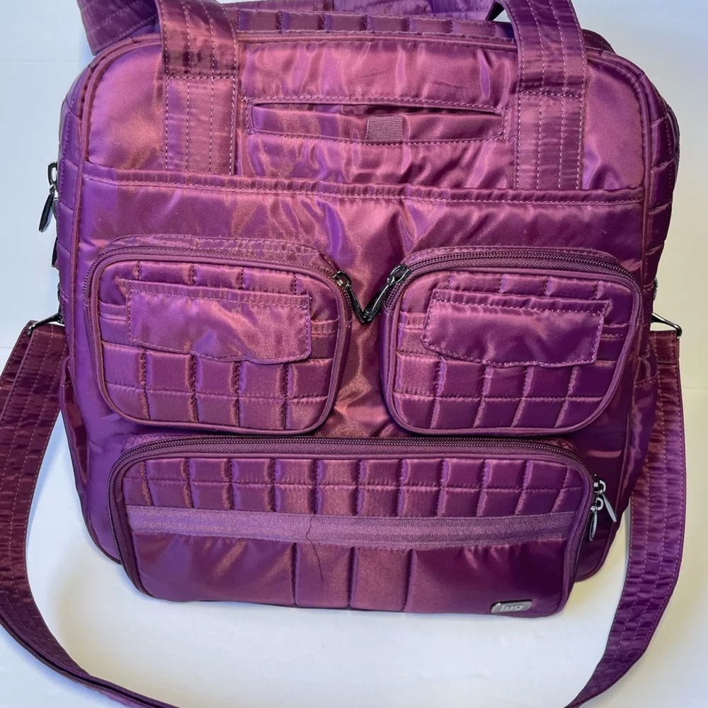 Lug Purple Quilted Puddle Jumper Bag NWOT